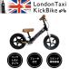  велосипед без педалей тормоз есть подставка есть толчок мотоцикл London Taxi с подарком для малышей черный 