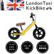 велосипед без педалей тормоз есть подставка есть толчок мотоцикл London Taxi с подарком для малышей желтый 