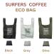 SURFERS COFFEE эко-сумка палатка Cross большая сумка Гаваи местный магазин оригинал товары Гаваи . популярный Cafe 