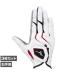 3 шт. комплект Mizuno Golf одежда Golf перчатка W-GRIP двойной рукоятка правый рука для 5MJMR40101 мужской : белый × красный MIZUNO