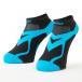 nisi мужской дамский наземный / бег носки VV HOLD RACING SOCKS VV Hold рейсинг носки N22-001 функциональность носки : черный × голубой NISHI