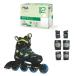  filler J-ONE COMBO 2 SET 010623160 Junior Kids * ребенок Extreme спорт роликовые коньки : BLUE/LIME FILA