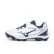  Mizuno подушка Revo dia Jr. 11GP252714 Junior Kids * ребенок бейсбол шиповки обувь 3E : белый × темно-синий MIZUNO