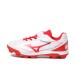  Mizuno подушка Revo dia Jr. 11GP252762 Junior Kids * ребенок бейсбол шиповки обувь 3E : белый × красный MIZUNO