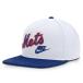  Nike мужской бейсбол New York *metsuMLB COOPERSTOWN STRUCTURED SQUARE BILL CAP NB09-0-07P : белый × голубой NIKE