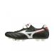  Mizuno MORELIA II JAPAN утечка задний 2 Japan P1GA200001 мужской женский футбол шиповки обувь 2E : черный × белый MIZUNO