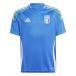  Adidas Junior Kids * ребенок футбол лицензия рубашка Италия представитель 2024 Home форма Kids IQ0496 : голубой adidas