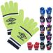  Umbro Junior ( Kids * ребенок ) футбол / футзал защищающий от холода перчатки Junior вязаный перчатка UUDYJD55 UMBRO