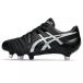  Asics GEL-LETHAL TIGHT FIVE gel Lee monkey tight five 1111A207 men's rugby spike shoes 2E : black × silver asics
