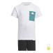  Adidas Junior Kids ребенок футболка шорты комплект LB FI футболка шорты комплект JRW89 IT4044 IT4043 спорт одежда adidas