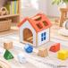  развивающая игрушка Miffy мозаика house 1 лет половина название inserting Miffy bruna празднование рождения из дерева игрушка игрушка ребенок мужчина девочка день рождения подарок 