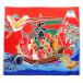 NASKA ткань богатый улов флаг примерно 110cm ширина ×100cm Col.1 красный panel 85801
