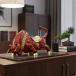  корова изображение bronze style украшение интерьер скульптура настольный оборудование орнамент золотой цвет акцент сильный осанка состояние . символ рыночная цена стремление успех .. инвестирование дом проект дом офис дом . применение 