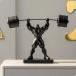  корпус builder фигурка настольный вес lifting украшение настольный миниатюра вес lifting скульптура маленький размер произведение искусства .tore love . дом для Jim кабинет для 