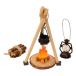  миниатюра кемпинг для кулинария комплект 1/12 шкала Sand стол для лампа Hori te- серый кирпич 