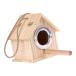 16.7cm×13cm×15cm bird house наружный. наружный. оборудование орнамент поэтому. из дерева. птица. дом 