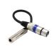 1/4 дюймовый 6.35mm стерео женский Jack из XLR3 булавка женский аудио кабель адаптор кабель 