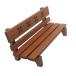 1:12 кукольный дом миниатюра сад мебель из дерева длинный park bench seat Brown 