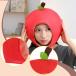  симпатичный мягкая игрушка шляпа Apple женский поверхность белый головная повязка колпак украшать собственный .. party костюмированная игра для 