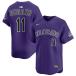  за границей посылать за .... модель Nike копия форма korolado Rocky z2026 MLB ALTERNATE REPLICA COOL BASE JERSEY PURPLE