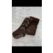  детский трико боковой оборка лента (85cm Brown )