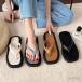  beach sandals lady's men's slippers shoes pe tongue ko stylish black white shoes wide width Be sun pain . not light weight rubber woman 