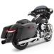 RINEHART XTREME TRUE DUAL выхлоп хром / черный end 4 дюймовый обувь без шнуровки 2009~16 год touring 