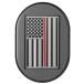  антенна покрытие Black w/thin red line American flag левая сторона 2017~23 год FLHRXS,2009~13 год FLTR/X/XS,2009~23 год FLHX/S
