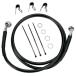  передний тормозная магистраль комплект 2000~07 год FL Softail черный :117cm (+2 дюймовый )