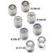 [41171-03] chrome *ABS tire valve cap : black base * white Skull * Harley *