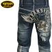 Vanson VANSON SP-B-40 стрейч Denim брюки джинсы распорка flying Eagle вышивка Biker мужской 