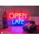 [ параллель импортные товары ]LinC neon автограф открытый Ray toOPENLATE свет выше автограф стена декоративный элемент 