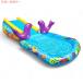 [ параллель импортные товары ] винил бассейн мой First Water Slide BANZAI 84456FR водные развлечения скольжение шт. бассейн горка бассейн America игрушка импорт игрушка 