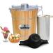 [ параллель импортные товары ]Elite Gourmet Old Fashioned 4 Quart Vintage Vintage Electric Ice Cream Maker электрический изготовитель мороженого 
