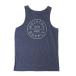  желтохвост k камень майка безрукавка окантовка мужской женский skate Surf BRIXTON OATH TANKTOP PRINT WASHED NAVY