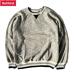  Healthknit вырез лодочкой тренировочный линия ребра Heather серый мужской женский HEALTHKNIT LINE RIB CREW NECK SWEAT HEATHER GRAY NAVY/GRAY RIB