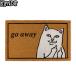 RIPNDIP GO AWAY DOOR MAT BROWN "губа" n dip дверной коврик Brown коврик перед дверью кошка скейтборд скейтборд бесплатная доставка 