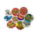  солнечный ta круиз SANTA CRUZ PACK OF 10 ASSORTED STICKER стикер ассортимент 10 листов упаковка sk Lee ming рука Classic точка переводная картинка наклейка (1902)