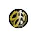 o- J Wheel OJ WHEELS 3.5in x 3.5in BRUSH LOGO GOLD FOIL STICKER стикер переводная картинка наклейка скейтборд скейтборд 