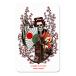 pa well * винт rutaPOWELL PERALTA 3.8in x 6in SAKURA YOSOZUMI SAMURAI STICKER стикер 4 10 . Sakura переводная картинка скейтборд скейтборд 