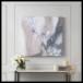 [Madison Park]wall deco picture oil paint Silver/Blush free shipping 