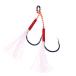  jig - двойной пара рыбалка крюк, перо, карбоновый, steel Bait, slow jigging,5 пара / Rod 