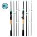  искусственная приманка удочка 1.8-2.1 метров 4/5 секция карбоновый волокно свет вращающийся Bait литье удилище ML action 3.5gla