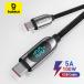 Baseus PD 100W/66W USB C Cable for iPhone 16 15 ProMax  MacBook Fast Chargi