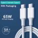 5A USB C to Type C Cable 65W Laptops PD Fast High Speed Charging Wire for S