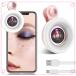 Mobile Lens 15X Macro Lens Mobile Phone 2 in 1 HD Camera Lens with LED Ring