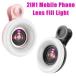 15X Macro Lens for Mobile Phone Fill Ring Light Selfie Live Lamp Camera Len