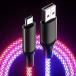 120W 7A Fast Charging Data Cable RGB Light Cable USB Type C For Iphone14 15
