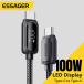 Essager USB C To Type C Cable 100W 5A PD Fast Charging Wire Cord For Iphon