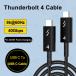 1.5M Thunderbolt 4 coaxial cable USB4 type c to type c 40Gbps PD 240W Speed